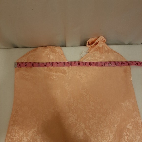 Vintage Lily of France Size Medium Long Animal Print Peach Nightgown Polyester - Picture 6 of 11